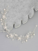 Hochzeit Perlen Stirnband Kopfschmuck Transparente Kristall Braut Haarschmuck