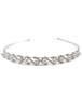 Hochzeit Perlen Tiara Strass Stirnband Silber Braut Kopfschmuck