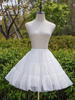 Hochzeit Petticoat für Bräute Fantastischer zweistufiger Tüll Half Slip White Short Petticoat