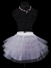 Hochzeit Petticoat Lycra Spandex kurzes Kleid in Weiß
