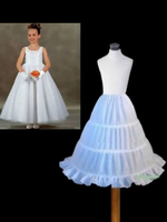Hochzeit Petticoat Tüll Blumenmädchen in Elfenbeinfarbe