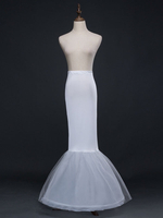Hochzeit Petticoat Tüll Meerjungfrau- und Trompetenstil in Elfenbeinfarbe