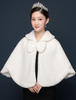 Hochzeit Poncho Faux Fur Bögen Winter Bridal Cover Ups
