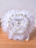 Hochzeit Ring Bearer Kissen Lace Spring Rehearsal Dinner White Wedding Pillows