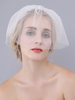 Hochzeit Schleier drei Tier Jeweled Cut Edge Oval Brautschleier
