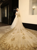 Hochzeit Schleier Zwei Tier Lace Tüll Cut Edge Classic Brautschleier