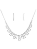 Hochzeit Schmuck Set Silber Strass Braut Halskette Set