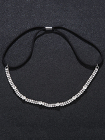 Hochzeit Silber Kopfschmuck Strass Perlen Braut Haarschmuck