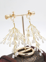 Hochzeit Statement Ohrringe Ohrclip Brautschmuck