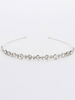 Hochzeit Stirnband Silber Strass Braut Haarschmuck