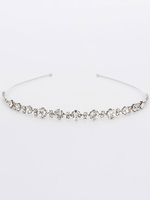 Hochzeit Stirnband Silber Strass Braut Haarschmuck