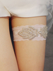 Hochzeit Strumpfband für die Braut Weiße Spitze-Spitze-Hochzeit Strumpfbänder