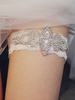 Hochzeit Strumpfband für die Braut weißen Polyester Strass Hochzeit Strumpfbänder