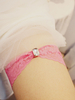 Hochzeit Strumpfband Magenta-Spitze-Spitze-Hochzeit Strumpfbänder
