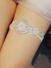 Hochzeit Strumpfband-weiße Spitze Strass Hochzeit Strumpfbänder