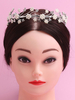 Hochzeit Tiara Crown Silber Haarschmuck Perlen Perlen Braut Kopfschmuck