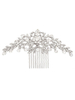 Hochzeit Tiara Kamm Silber Kopfschmuck Strass Perlen Prinzessin Crown Alloy Braut Haarschmuck