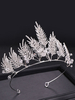Hochzeit Tiara Krone Royal Headpieces Prinzessin Silber Brunch Strass Braut Haarschmuck