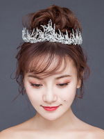 Hochzeit Tiara Krone Royal Headpieces Prinzessin Strass Perlen Braut Haarschmuck