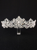 Hochzeit Tiara Krone Strass Perlen Braut Haarschmuck