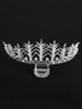 Hochzeit Tiara Princess Crown Braut Kopfschmuck Perlen Strass Silber Royal Haarschmuck