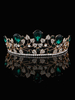 Hochzeit Tiara rot Princess Crown Braut Kopfschmuck Strass Royal Haarschmuck