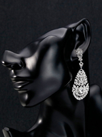 Hochzeit Tropfen Ohrringe Strass Brautschmuck