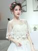 Hochzeit Wrap Ponchos Tüll Lace Quasten Braut Cover Ups