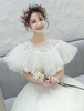 Hochzeit Wrap Ponchos Tüll Rüschen bestickt Braut Cover Ups