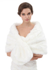 Hochzeit Wrap weiß ärmellose Kunstpelz Braut vertuschen