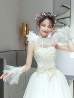 Hochzeit Wraps Sets Schal Ärmeln Tüll Rüschen Braut vertuschen Zubehör