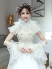 Hochzeit Wraps Sets Tüll Rüschen Handgelenk Manschette Schal Lace Braut Cover Ups