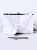 Hochzeits-Handtaschen Satin White Bows Abend Party Handtaschen