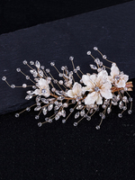 Hochzeits-Kopfbedeckung Headwear-Blumen-Metallhaarzusätze für Braut