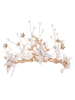Hochzeits-Kopfschmuck-Rosenkranz-Metallfeder-Schmetterlings-Kronen-Haar-Zusätze für Braut