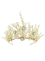 Hochzeits-Kopfschmuck-Tiara überzogene Haar-Zusätze für Braut