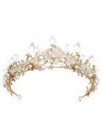 Hochzeits-Kopfschmuck-Tiara-Metallhaarzusätze für Braut