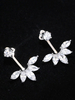 Hochzeits-Ohrringe in Silbern für Damen und Hochzeit Kupfer Blumen