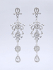 Hochzeits-Ohrringe in Silbern Piercing Ohrringe versilbert Ohrring für Damen