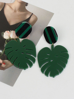 Hochzeits-Ohrringe Acryl durchbohrt Brautschmuck gem