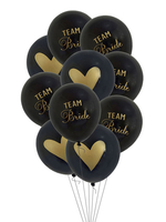 Hochzeitsdekorationen Luftballons Latex Braut Team 10tlg