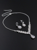 Hochzeitsfeier Mode Schmuck Set Wunderschöne Strass Durchbohrte Strass Hochzeit