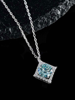 Hochzeitshalsketten Silber Silber Runde brillante geflochtene Kette Zirkonia 16-18 Zoll Hochzeitshalskette