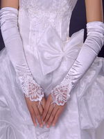 Hochzeitshandschuhe Elastic Woven Satin Brauthandschuhe