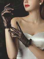 Hochzeitshandschuhe Handschuhe Spitze Schleifen Brauthandschuhe