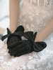 Hochzeitshandschuhe Kurzes Zubehör Bogen Tüll Spitze Brauthandschuhe