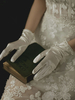 Hochzeitshandschuhe Kurzes Zubehör Matte Satin Lace Brauthandschuhe