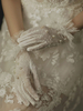 Hochzeitshandschuhe Kurzes Zubehör Tüll Spitze Brauthandschuhe