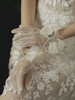 Hochzeitshandschuhe Kurzes Zubehör Tüll Spitze Brauthandschuhe