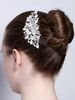 Hochzeitskamm Silber Strass Legierung Braut Haarschmuck